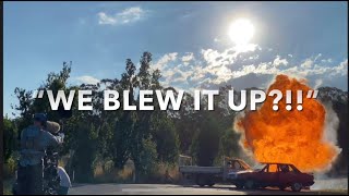 MOVIE CAR EXPLOSION [upl. by Annahtur248]