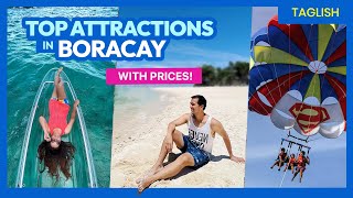 21 BORACAY TOURIST SPOTS amp Activities with PRICES • Travel Guide PART 2 • The Poor Traveler [upl. by Nellak]