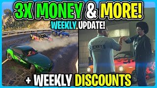 GTA Online WEEKLY UPDATE 3X Money amp More [upl. by Ahsilac706]