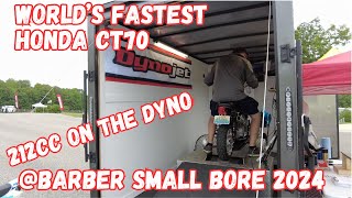 Worlds fastest CT70 Honda Trail 70 Dyno at Barber Motorsports Park Small Bore 2024 [upl. by Issiah]