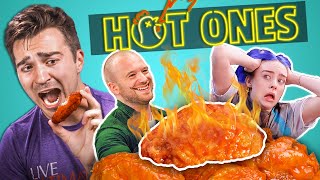 Adults React To Hot Ones [upl. by Melloney]