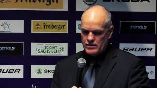 Dresdner Eislöwen Pressekonferenz Löwen Frankfurt  18112016 [upl. by Anaul262]