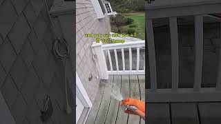 HOW TO CLEAN A DIRTY COMPOSITE DECK diy pressurewashing softwash deck [upl. by Lucky]