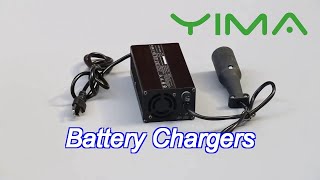 48v 60v 72v lithium battery charger with intelligent fan overcurrent protection yme90sk [upl. by Inahet450]