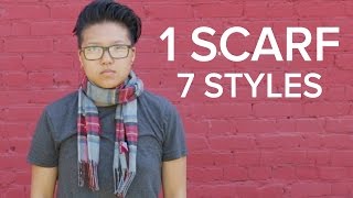 One Scarf 7 Styles [upl. by Ahsiele]