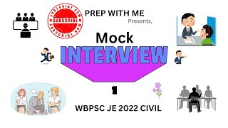 WBPSC JE CIVIL 2022 ONLINE FREE MOCK INTERVIEW SESSION  FIRST CANDIDATE  MD MEHEBUB  PREP WITH ME [upl. by Innattirb]