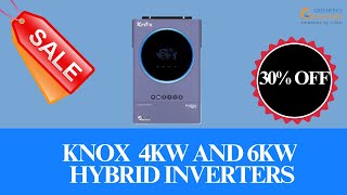 Knox 4kw and 6kw hybrid inverters at 30 off Sale  Discounted price  Solar panel  Best price [upl. by Yenaffit]