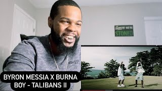 Byron Messia amp Burna Boy  Talibans II Official Video  AMERICAN REACTS🔥🇯🇲🇺🇸 [upl. by Kelwen]