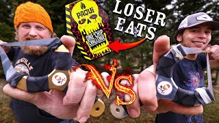 Paqui One Chip Challenge with Gold and Silver Slingshots vs Zachary Fowler [upl. by Petua608]