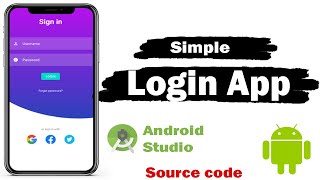 Simple Login App in Android Studio  2024 [upl. by Ttezil861]