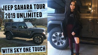 Jeep Wrangler Sahara Unlimited 2019  Sky One Touch Car Tour [upl. by Hsirrehc]