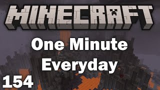 Playing Minecraft for 1 Minute Everyday  Day 154 [upl. by Lynett240]