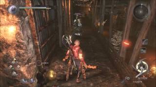 Nioh the Defiled Castle Get to the Back of First Crystal [upl. by Sokcin]