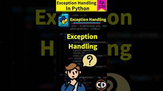 What is Exception Handling in Python  Python Short Series Ep130 python coding programming [upl. by Eilliw]