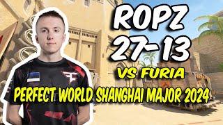 CS2 POV FaZe ropz 2713 vs FURIA Mirage  Perfect World Shanghai Major 2024 [upl. by Eanom]