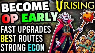 V Rising  The BEST POSSIBLE START for New Players Fastest Gear Score Route Top Bases Easy Bosses [upl. by Gnen866]