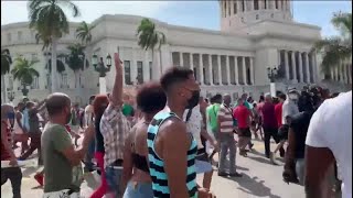 Cubans in Cleveland wait for updates after protests [upl. by Shlomo]