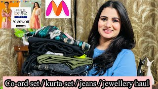 Must Have Myntra Kurta Set Haul Coord Set TShirt Shirt amp Trousers Kurta Pant amp Dupatta Set [upl. by Eberle]