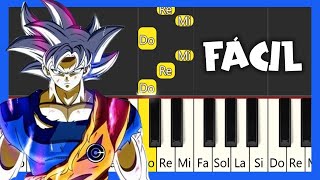 Dragon Ball Super  Ultra Instinct  TUTORIAL PIANO FÁCIL [upl. by Herv433]