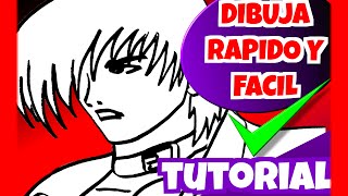 Como Dibujar a quotIori Yagamiquot KOF Rápido y Fácil [upl. by Bart756]