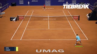 TIEBREAK  Rafael Nadal Vs Roger Federer I Umag Arena PS5 [upl. by Massie]