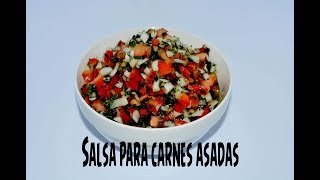 Como hacer Salsa para carnes asadas [upl. by Rosamund]