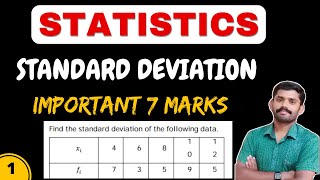 How to find Standard Deviation  Frequency given  Board Exam Important 7 Marks  DOTE Diploma Maths [upl. by Hamrah106]