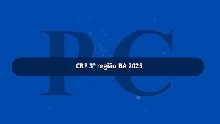 Apostila CRP 3ª Região BA 2025 Analista Organizacional Arquivo [upl. by Diaz]