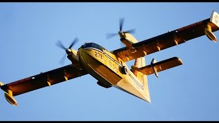 Planes and Helicopters Fighting a Forest FireWater Bomber in Action [upl. by Zurn]