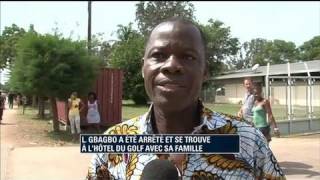 Arrestation de Gbagbo  le peuple semble soulagé [upl. by Rehteh]