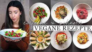 6 easy schnelle amp gesunde VEGANE REZEPTE  Perfekt für jeden Tag [upl. by Earlene65]