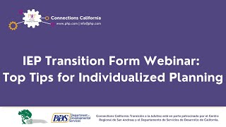 IEP Transition Form Webinar Top Tips for Individualized Planning [upl. by Belter]