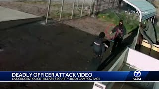 Las Cruces police release video of moments before a deadly attack on an officer [upl. by Sitoiyanap]