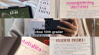 study vlog  cbse 10th grader  class 10 cbse study with me  t0k1 [upl. by Ahsaela258]