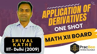 Application of Derivatives Class 12 One Shot  Chapter 3  CBSE 2024  Shival Sir  IIT Delhi [upl. by Rahr12]