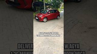 Delivery All New Agya 12G Manual 2024 Red Maroon Mica  Agya 12G MT Red 2024 automobile [upl. by Tini]