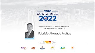 quotVoto Costa Rica 2022quot Entrevista con Fabricio Alvarado M [upl. by Riggall]