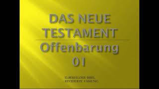 Offenbarung 1  Elberfelder Bibel [upl. by Nairot]