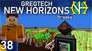 Gregtech New Horizons S2 38 IC2 Crop Automation With Breeks [upl. by Suriaj]