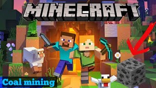 coal mining ⛏️ in Minecraft gameplay [upl. by Rexanna610]