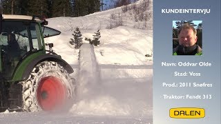 Kundeintervju DALEN snøfres 2011 på en Fendt 313 [upl. by Carrissa]