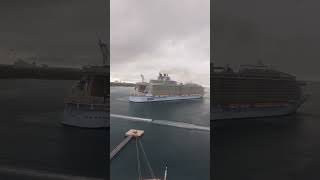 cruise ship at nassau allure of the seas royalcaribbean shorts trending [upl. by Geordie]