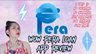 WOW PERA LOAN APP REVIEW [upl. by Ailerua82]