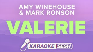 Valerie Karaoke  Mark Ronson Amy Winehouse The Zutons [upl. by Edyak370]