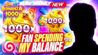 FOLLOWER SPENDING MY BALANCE ON NEW SWEET BONANZA 1000 [upl. by Falk872]