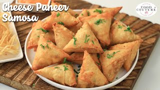 Cheese Paneer Samosa  Evening time Snack Or Starters Recipe  Chetna Patel Recipes [upl. by Allenod577]