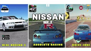 Realistic Racing Games  Real Racing 3  Assoluto Racing Drive Zone  NISSAN GTR Sound Test [upl. by Launam]