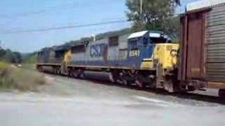 CSX Auto train crossing Canaan NY [upl. by Oca]