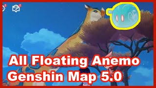 All 4 Floating Anemo Slime In Genshin Impact 50 [upl. by Kellia]