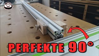 🤯 PERFEKTE 90° Schnitte auf JEDER WERKBANK  Teil 1 [upl. by Avis710]